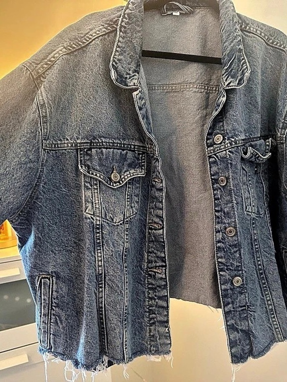 mySTYLE Women's Denim Jacket Blue Size 3X